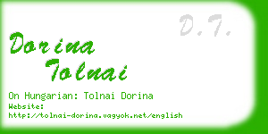 dorina tolnai business card